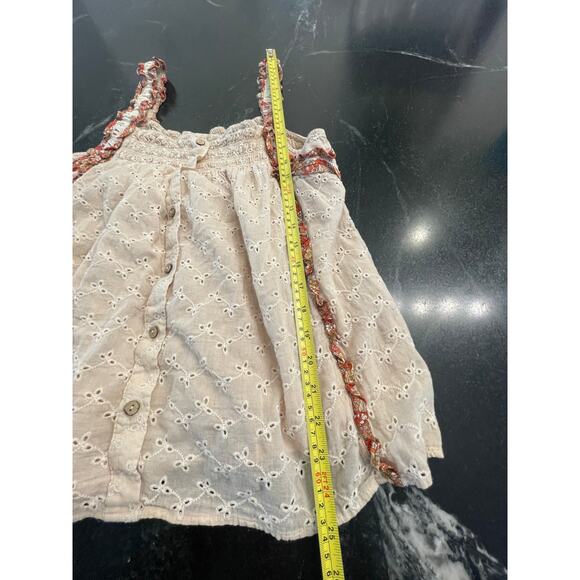 Easel BoHo Natural tan eyelet swing tank LG - Picture 10 of 11